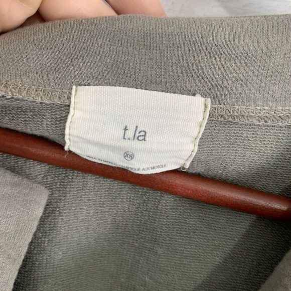 t. la Open Front Tie Waist Balloon Slv Cardigan - Picture 3 of 6